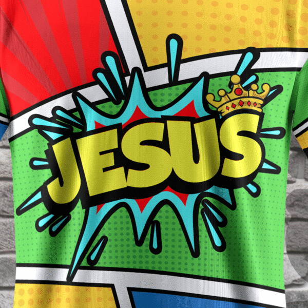 Jesus Color 1 Camiseta Cristiana – Jesús - Color