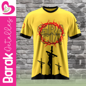 Camiseta Cristiana – Gracia - Amarillo