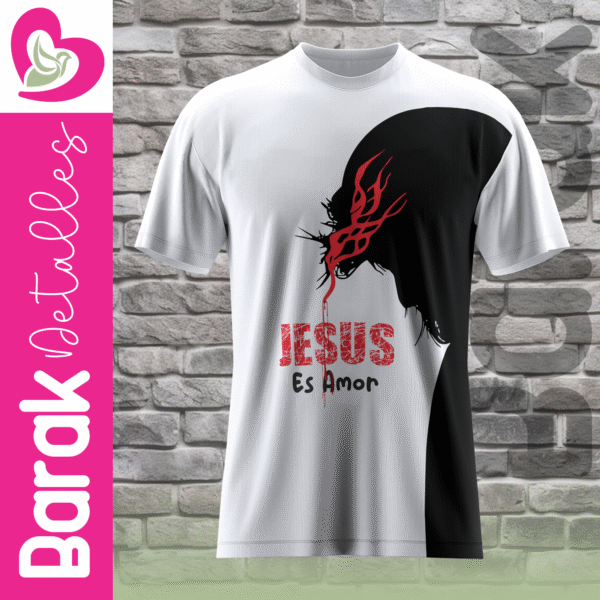 Jesus es Amor - Blanco Camiseta Cristiana – Jesús es Amor